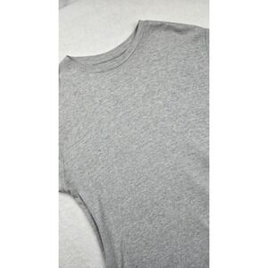 Ferruche Ribbed Knit T-Shirt Men's‎ XL Gray Short Sleeve Casual Basic Tee